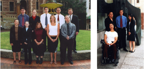 Photograph of 2002 Traineeship Intake & 2001 Trainees who successfully obtained ongoing employment.