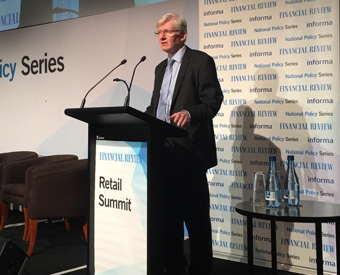 Former Assistant Governor (Financial System) Malcolm Edey addresses the 'Australian Financial Review' Retail Summit, September 2016