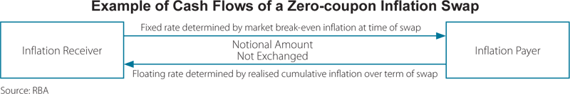 Figure 1: Example of Cash Flows of a Zero-coupon Inflation Swap
