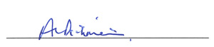 Anthony Dickman's Signature