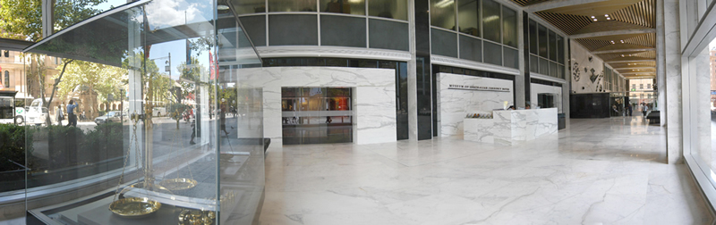 Photograph showing the foyer of the Museum of Australian Currency Notes.