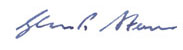Signature of Glenn Stevens