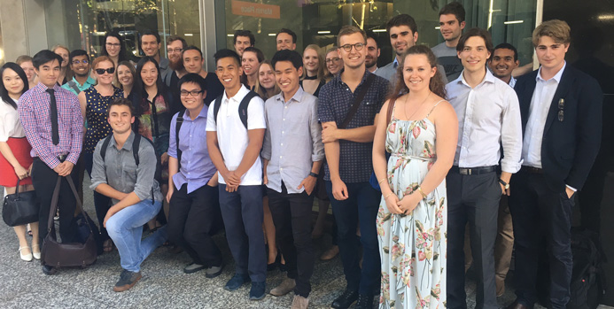 The Reserve Bank's 2017 graduate recruits during their orientation week, February 2017