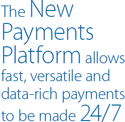Weekly Value The New Payments Platform allows fast, versatile and data-rich payments to be made 24/7