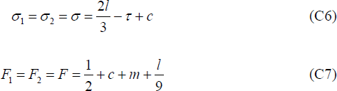Equations C6 and C7
