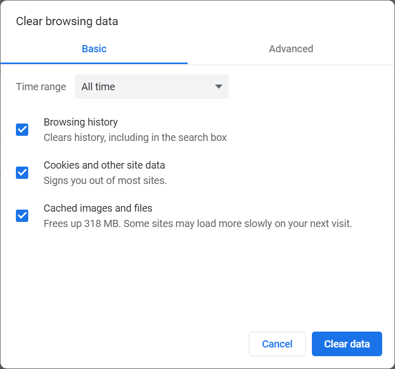 Delete Browsing History in Google Chrome.