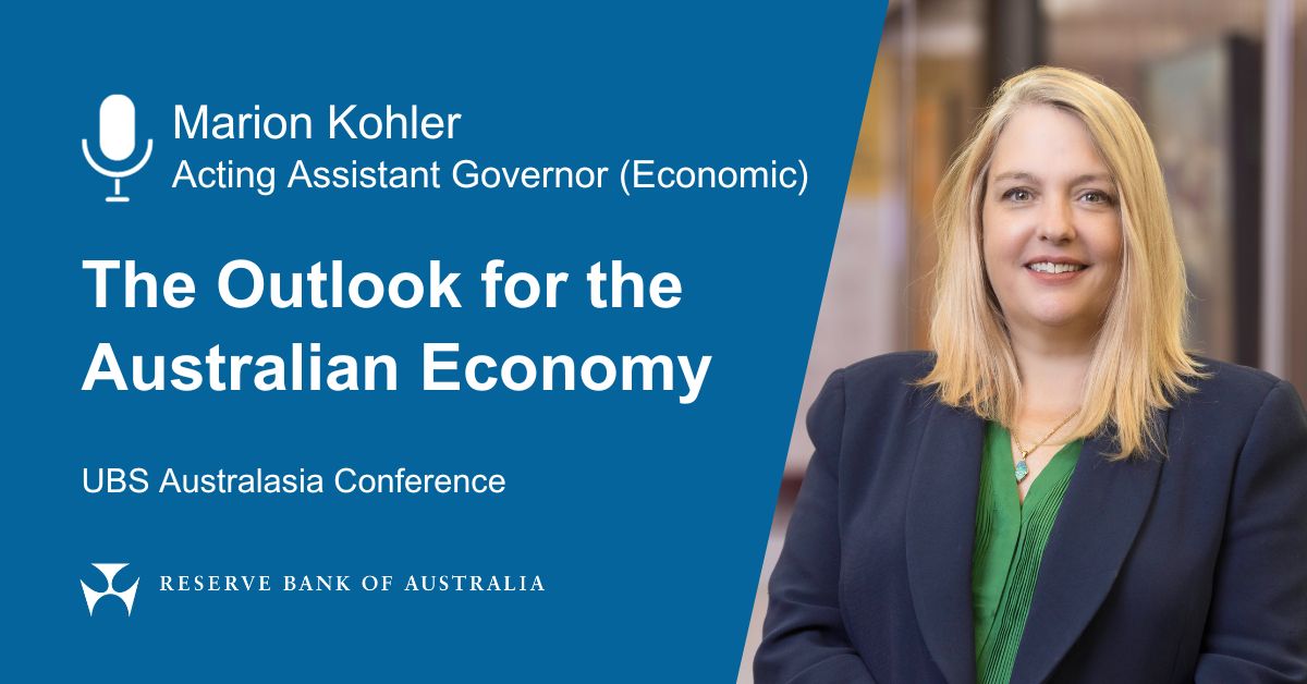 The Outlook for the Australian Economy | Speeches | RBA